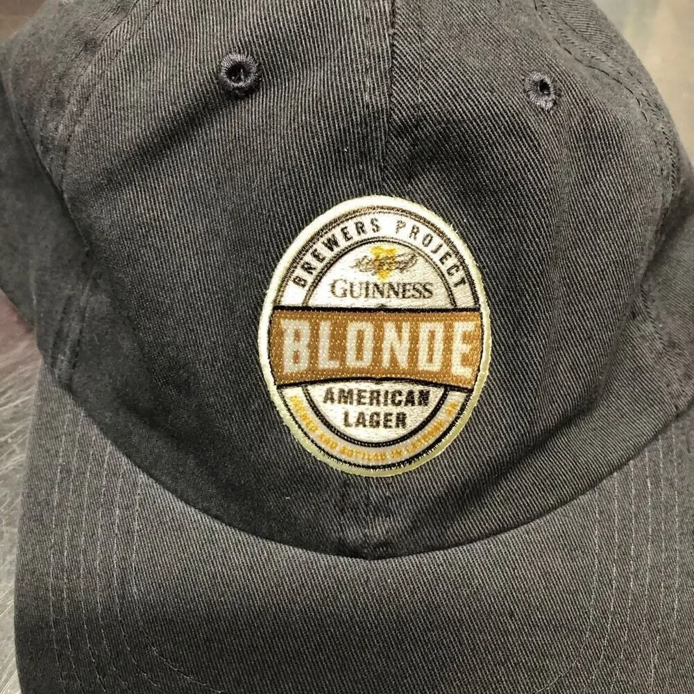 Blonde Guiness Beer Khaki Green Hat
